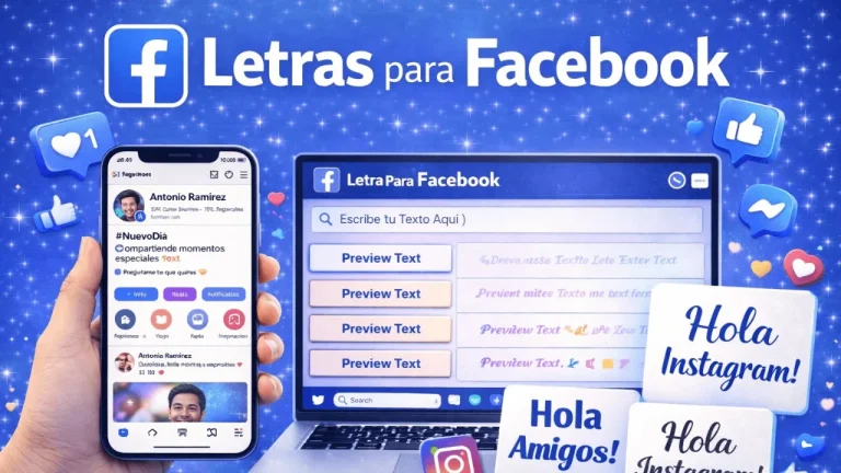 Letras para Facebook: Generador de Fuentes Bonitas para Copiar y Pegar 2 Letras para Facebook