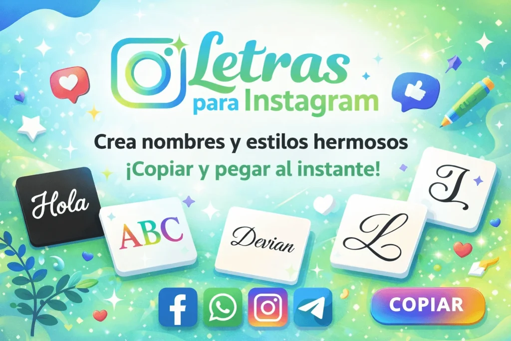 Letras para Instagram